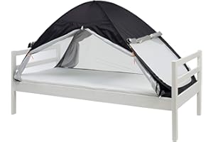 Deryan Namiot Rozkładany Pop Up, Moskitiera na Łóżko Podwójne, Ochrona Przed Owadami, Łóżko Składane i Ciężarowe, 200 x 90 x 110 cm