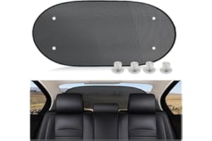 ZATOOTO Car Rear Window Sun Shade, Sun Shade for Back Window, Mesh Sunshade Screen with Suction Cups, Sun Protect from Heat and UV Rays, 100 x 50 cm