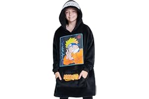 Naruto Pull Plaid Enfant - Sweat Oversize en Polaire