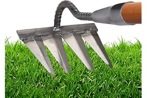 Eteslot Rateau Desherbage, Désherbage Révolutionnaire, Le Rateau Robuste Desherbage, Jardioui Rateau, Râteau pour Déchaumer La Pelouse | Outil Jardinage