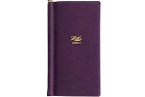 Letts of London Legacy Slim Pkt Carnet d'adresses Violet