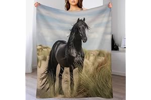 AAPZY Decke Pferd Decke Flauschige Decke Wohndecke Dicke Sofadecke Couchdecke Weiche Fleecedecke Flannel Sofaüberwurf Tagesdecke Für Bett/Sofa （140×180cm）