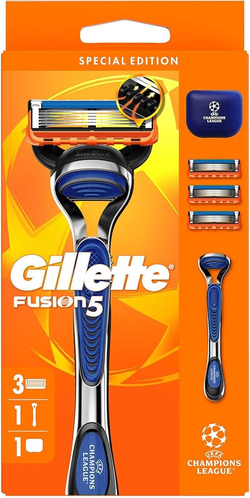 Gillette UEFA Champions League Special Edition Gillette Fusion5 Erkekler için Tıraş Makinesi