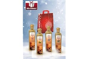 Camylle - Sélection Voile de Sauna avec en cadeau un superbe sac en coton comprenant quatre flacons : 1 x 250ml Luxe - 1 x 250ml Cajeput/Citron - 1 x 250ml Lavandin - 1 x 250ml Polynésie