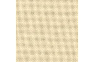 Zweigart Ivory/Cream (264) 25 Count Lugana Cotton Evenweave Half Metre Measuring 140cm x 50cm (55 x 19 Inches)