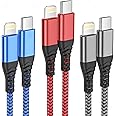 Ofuca USB C to Lightning Cable,3Pack 1.8M MFi Certified iPhone Fast Charger Cable USB C Braided Type C to Lightning Cable Fast Charging for iPhone 14 13 12 11 Pro Max 13 12 Mini X XR XS 8 Plus,iPad