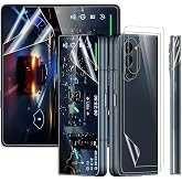 bbtech Samsung Galaxy Z Fold 5 ile Uyumlu &Ouml;n &amp; Arka Full Body Esnek Nano &Ccedil;izilmez Ekran Koruyucu;Şeffaf