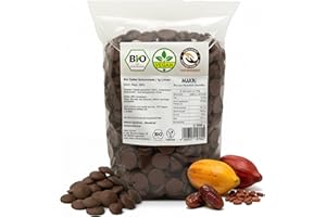 ‎MAKRI Makri Dattel Schokolade Schokodrops 59 Prozent Kakao / 1kg Bio-Beutel / Mit Datteln gesüßt / Vegan & Bio / Fair gehandelt / Ohne raffinierten Zucker (1x 1kg)