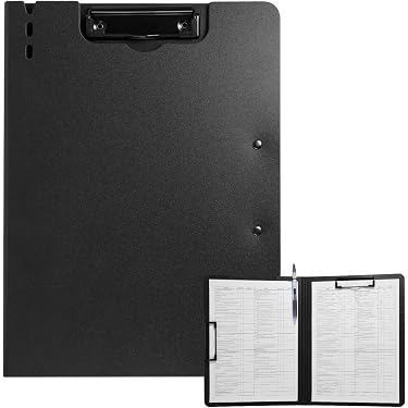 Lot De 12 Porte-blocs A4 Avec Pince - Planchettes à Pince En Plastique PP Léger - Support Pour Documents, Réunions, Examens - 31.5x22.5cm