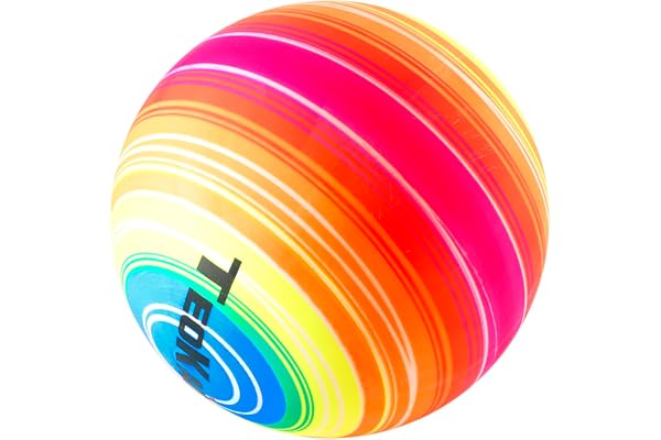 CUCUBA Ballon Boule Multicolore Arc en Caoutchouc D'eau Volley Handball Water-polo Diamètre 22 cm