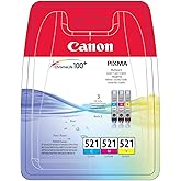 Canon CLI-521 C/M/Y Cyan, Magenta, Yellow Ink Cartridge