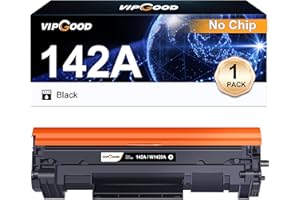 VIPGOOD 142A Toner Compatibile per HP 142A 142X W1420A W1420X Cartucce di Toner per Laserjet Pro M110w M110 M110we MFP M140w M140 M140we M139we M139w M139 (1 Nero, Senza Chip)