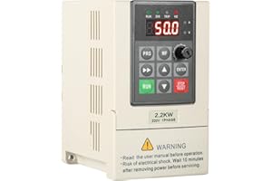 Jadeshay Variable Frequency Drive,2.2KW VFD Motor Speed Controller Frequency Converter Single Phase 220V Input 3-Phase 220V Output with 2 Meters Extension Cable for Assembly Line Conveyor Belt