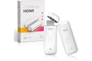 I-TECHHOME HDMI Inalámbrico Transmisor y Receptor, HDMI Wireless para Transmitir Vídeo y Audio en PC/Portátil a Monitor/TV Box/Proyector, transmisión inalámbrica 2,4G/5G, Plug & Play