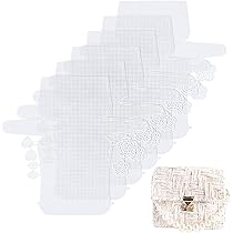 Fogli Di Tela Plastica 50x33cm - Foro 4mm, Per Ricamo E Uncinetto, Confezione 4 Pezzi - Foto 5