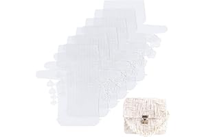 CHGCRAFT 6pz Rete per Borse Uncinetto Maglia Borsa Tela Fai da Te per la Fabbricazione di Borse Kit Quadrato per Tracolla per Borse a Tracolla Artigianali Taglia del Prodotto,19x5x11cm