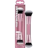 Real Techniques Ultimate Multi Tasker Brush, Dual-Ended Makeup Brush for Foundation, Blush Bronzer &amp; Powder, Precision Sculpt