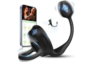 Analvibratoren für Mann Prostata Stimulation Männer mit Penisring, Analplug# für Männer Sex Spielzeug für die Männer mit 9 Vi