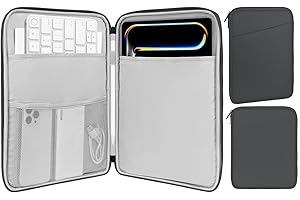 ‎MOKO MoKo 9-11" Tablet Tasche Hülle Kompatibel mit 11" iPad Air M3, iPad A16 2025/iPad Pro 11 M4 2024/11" iPad Air M2 2024/iPad 10th 10,9 2024/iPad Air 5/4 10,9, Galaxy Tab S9/S8/A8/A7 2022, Dunkel Grau