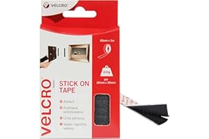 VELCRO® Brand | Stick On Tape | Cut-to-Length Strong Hook & Loop Self Adhesive Sticky Tape Perfect for Room Décor & Home, Off