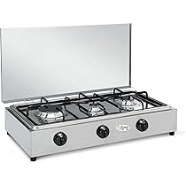 Fornello A Gas Metano Parker 2 Fuochi - Acciaio Inox Made In Italy Con Piano Estraibile - Foto 2