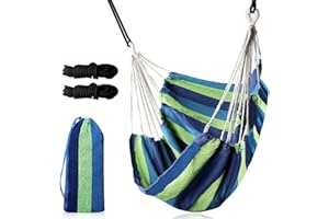 Gohytal Hängesessel Outdoor, Hängestuhl Indoor Große Hängematte für Kinder & Erwachsene, 100x130cm Hängeschaukel Hängesitz bis 150 kg, Schaukelbett für Garten Balkon Schlafzimmer Terrasse Deck Hof
