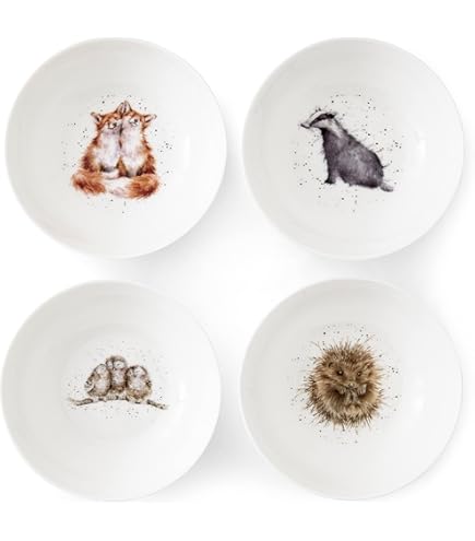 Porteirion Hoe & Gifts WNOH4077-XB Dinner Plate-Set of 4, Ceraic