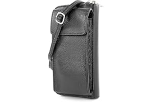 modamoda de - P06 - ital. Damen Umhängetasche Geldbörse Handytasche Leder