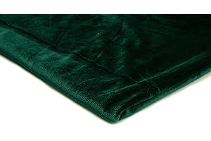 ORIENT FASHION Tela De Terciopelo Suave, Velour, punto elástico 50x150 cm (Botella verde)