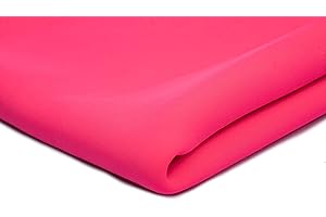 ORIENT FASHION Scuba Schiuma, Maglia spessa e leggera, neoprene 50 x 150 cm (Rosa fluo)