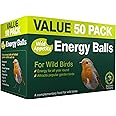 Wild Appetite Suet Energy Fat Balls Bird Food - Pack of 50, Green