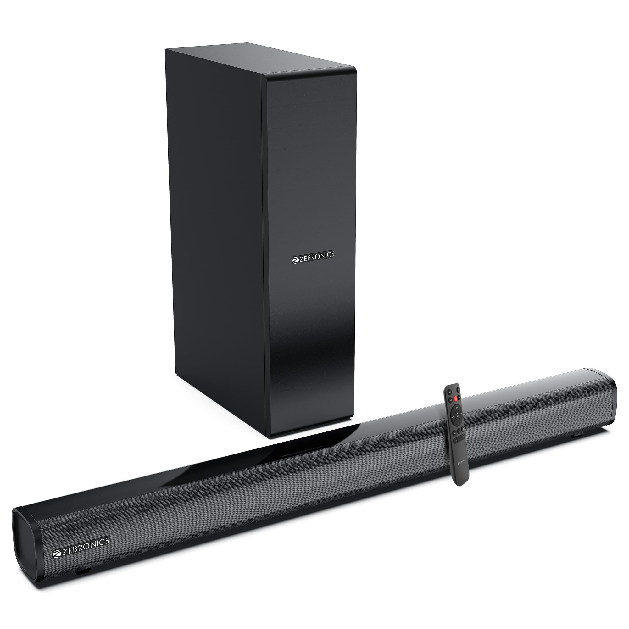 ZEBRONICS Juke BAR 3903 Soundbar, 80 Watts, Virtual 5.1 Surround, Dual Driver Soundbar, 4.5" Subwoofer, Bluetooth v5.1 | HDMI (ARC) | USB | AUX, Wall Mountable