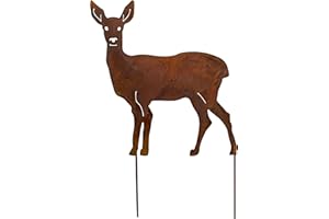 Blümelhuber REH - Decorazione da giardino in metallo arrugginito, decorazione per il giardino e la porta di casa