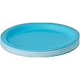 Creative Converting 791039B 24 Count Paper Dessert Plates, 7", Bermuda Blue