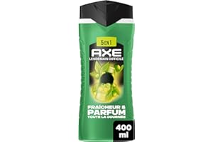 AXE - Gel Douche Homme 5en1 - Lendemain Difficile - 24h Hydratant - 87% d'Ingrédients d'origine naturelle - Parfum frais d'agrumes - 400ml