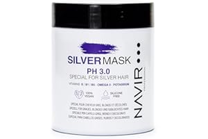 NAVIR PROFESIONAL NAVIR Professionale | Maschera antigiallo professionale SILVER | Per capelli grigi, biondi e decolorati - 250 ml