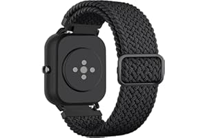 AK Pasek do Amazfit 20 mm, regulowany, nylonowy pasek do Amazfit GTR Mini/GTS 4 Mini/GTS 2 Mini/GTS 3/GTS 2e/GTS 2, zapasowy pasek dla kobiet i mężczyzn, tkana bransoletka do Amazfit Bip U/Bip 3 Pro