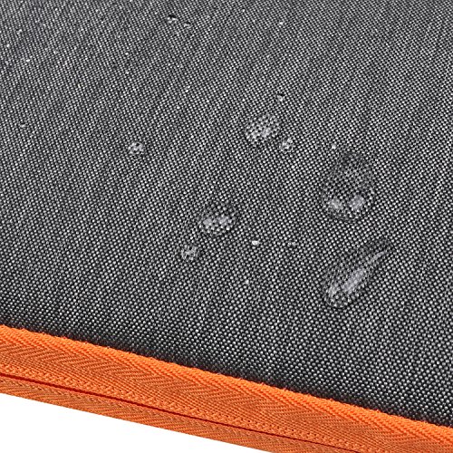 BUBM Organizer Tragetasche USB-Speicherstick Karte mit Großem Verstauen Bewahrungstasche für Elektronische Zubehöre Reise Organisasor Tasche mit Griff (Groß, Grau) - 8