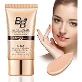 HOUSN BB Cream 9 in 1 SPF 50+, CC Cream With Golden Snake, Foundation Makeup, Concealer &amp; Sun Protection For Uniform Tone, Wa