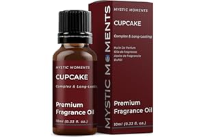 Mystic Moments | Olio di fragranze di cupcake - 10 ml - perfetto per saponi, candele, bombe da bagno, bruciatori ad olio, diffusori e articoli per la cura della pelle e dei capelli