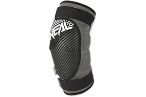 O'Neal | Protector de rodillas y espinillas | MTB BMX Mountainbike DH FR | Certificado según EN 1621-1, fácil de llevar bajo los pantalones | Protector de rodillas | Adulto | Gris Blanco | Talla S