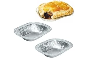 ODIPPO lgt Steak Pie Disposable Recyclable foil Cases Dishes tins (50)