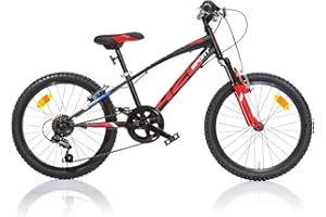 Dino Bikes Bicicletta Bambino 20 pollici Nero e Rosso