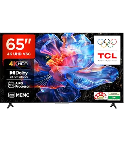 TCL TV 65型 Amazon | TCL 65V型 4K Google TV 液晶テレビ Wチューナー内蔵