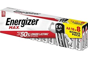 ENERGIZER MAX ENERGIZER PILAS ALKALINE MAX LR6 (AA) BL18+8 BR, arancione