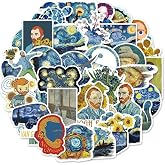 Ms Major Selection 50'Li Van Gogh Stickers, Sticker Seti Laptop Notebook Tablet Sticker Seti, 68746854684684