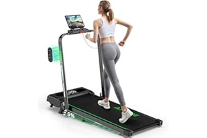 Tapis Roulant Elettrico Pieghevole, FOUSAE 5 in 1 Tapis Roulant con Inclinazione, Tapis roulant pieghevole da 12 km/h, App, Telecomando e Doppio Display LED, Nessuna Installazione Richiesta