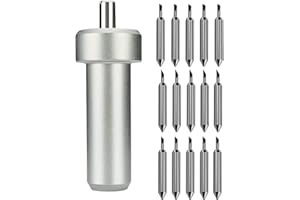 WOLOVO 30/45/60 Degree Plotter Blades Vinyl Cutter Film Knife 15pcs for Cricut Joy Replacement Cutting Blades + 1pc Blade Holder