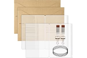 Zosutetoxo Resedagbok tillbehörsset A5, 2 st resedagbok organizer med kraftringpärm, PVC-fickor, pennhållare