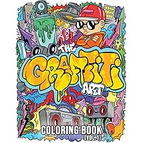 The Graffiti Art Coloring Book (Vol.1): Cool Graffiti Art Coloring